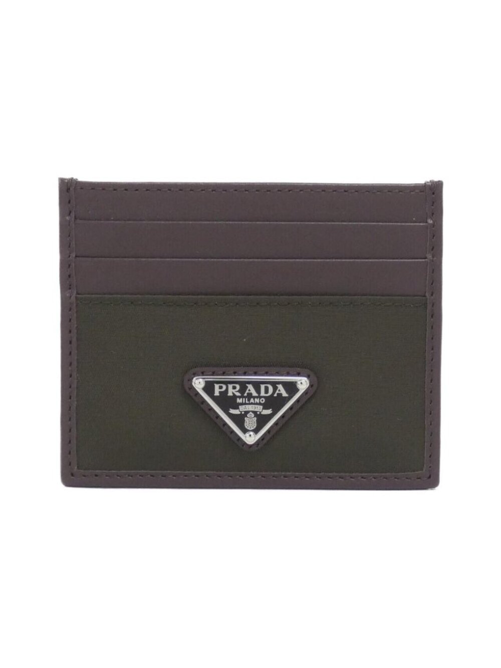 Prada Card Case Holders Silver